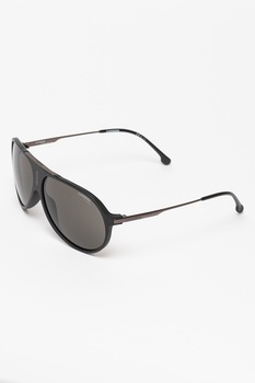 Carrera, Ochelari de soare shield unisex cu lentile polarizate, Negru, 62-17-145 Standard Carrera, Ochelari de soare shield unisex cu lentile polarizate, Negru, 62-17-145 Standard