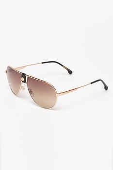 Carrera, Ochelari de soare aviator unisex, Auriu deschis/Negru, 63-11-140 Standard Carrera, Ochelari de soare aviator unisex, Auriu deschis/Negru, 63-11-140 Standard