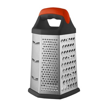 Razatoare cu 6 laturi si recipient colector, 23 cm, otel inoxidabil - Zokura Razatoare cu 6 laturi si recipient colector, 23 cm, otel inoxidabil - Zokura