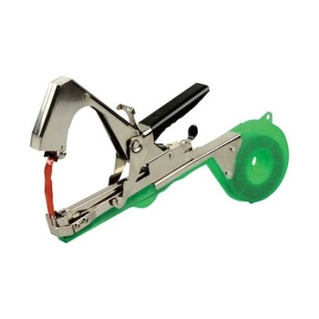 Set Aparat pentru legat Vita de Vie cu capse si banda, inox, verde Set Aparat pentru legat Vita de Vie cu capse si banda, inox, verde