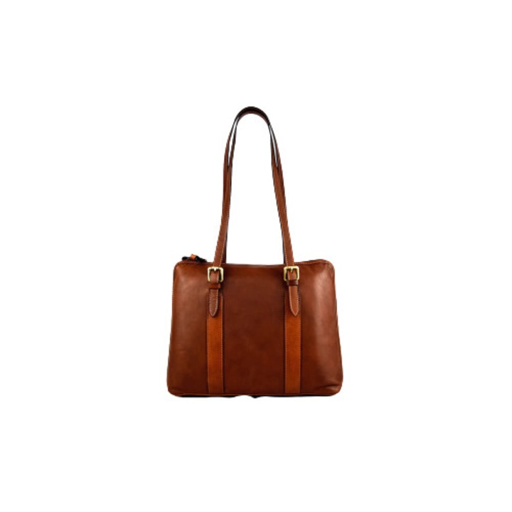 TORNABUONI, MESILLA, válltáska, barna, 38x10x28 cm