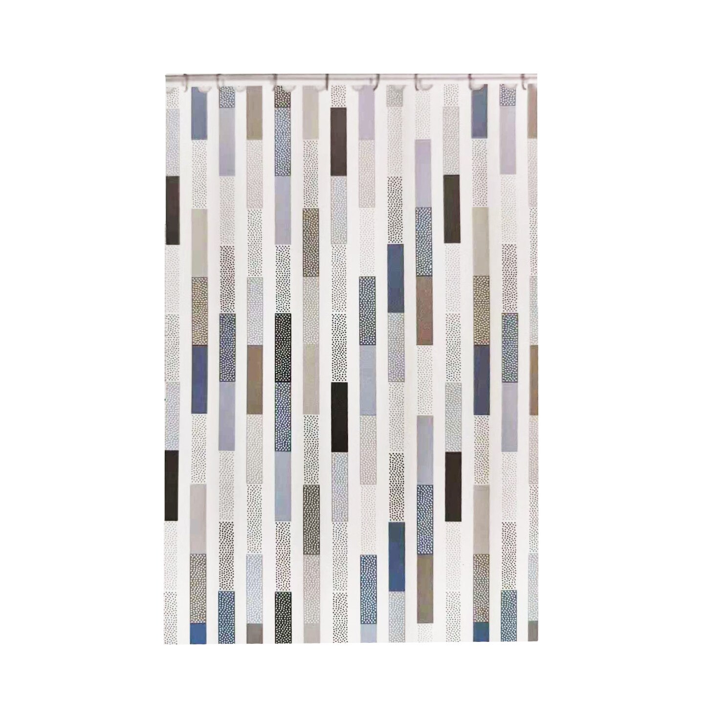 Perdea pentru dus kmt/F1863, peva, 180x180 cm Alb/Albastru