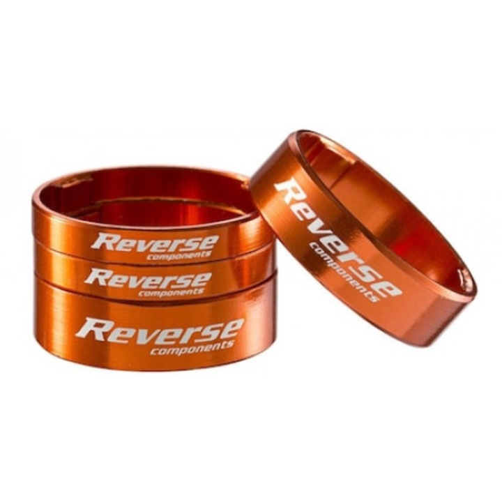 Set distantiere Reverse 1.1/8 aluminiu orange