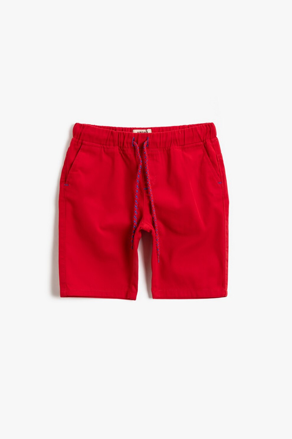 KOTON, Pantaloni scurti cu snur de ajustare, Rosu vermilion