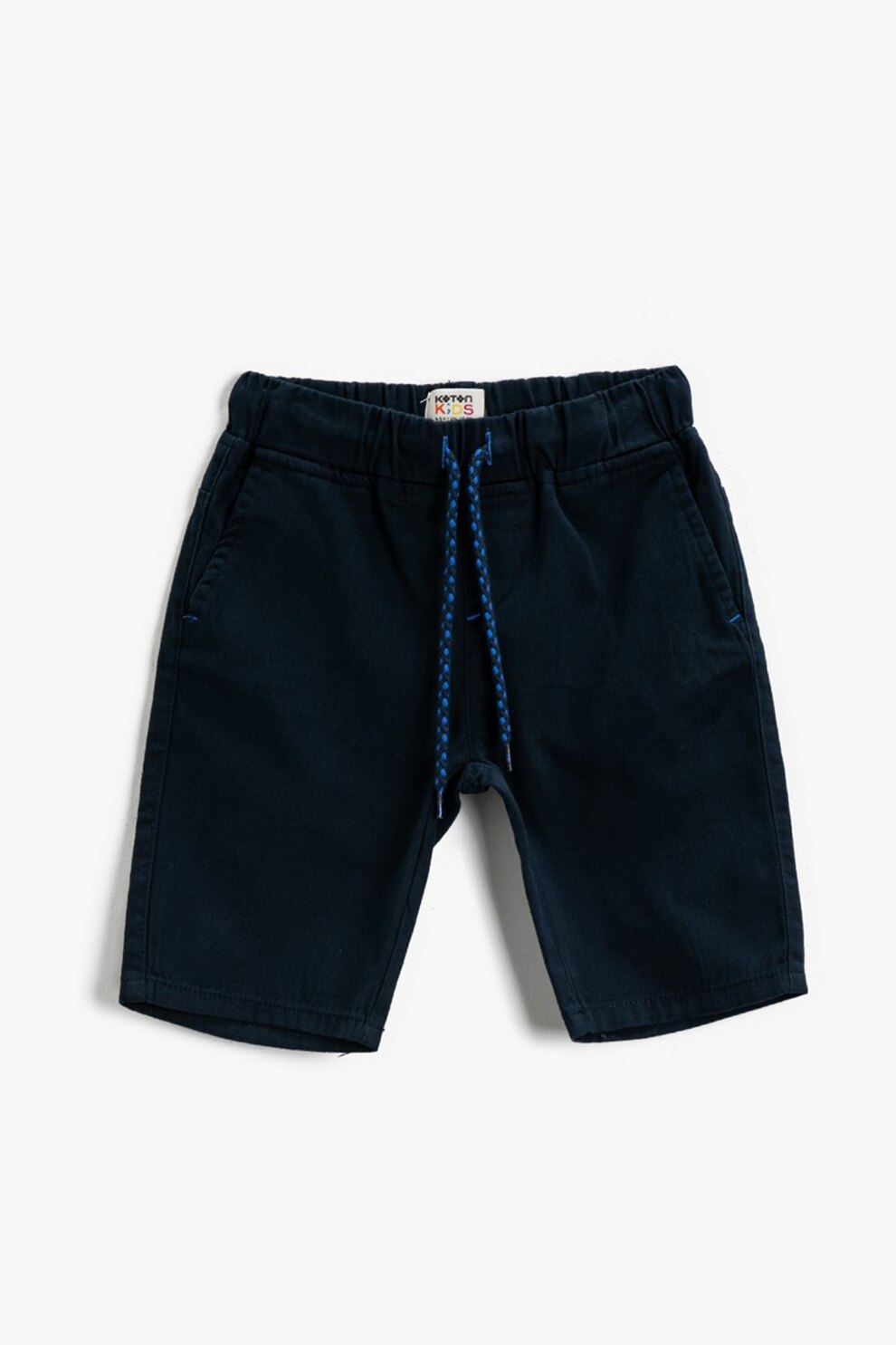 KOTON, Pantaloni scurti cu snur de ajustare, Bleumarin inchis