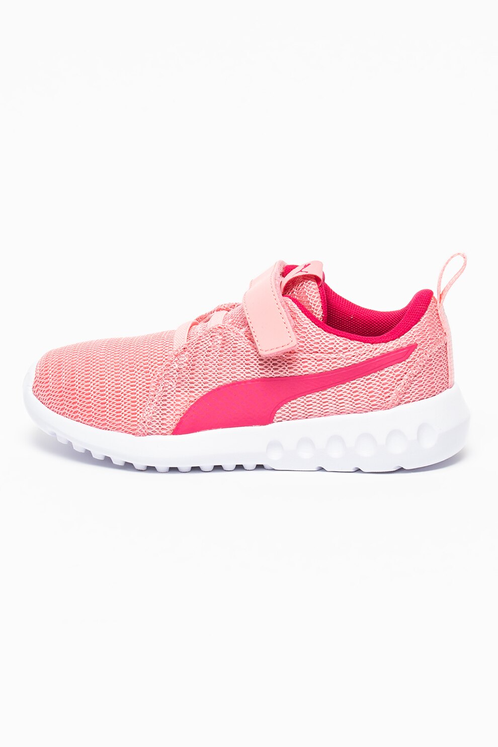 Puma, Pantofi sport de plasa cu velcro, Carson 2, Roz
