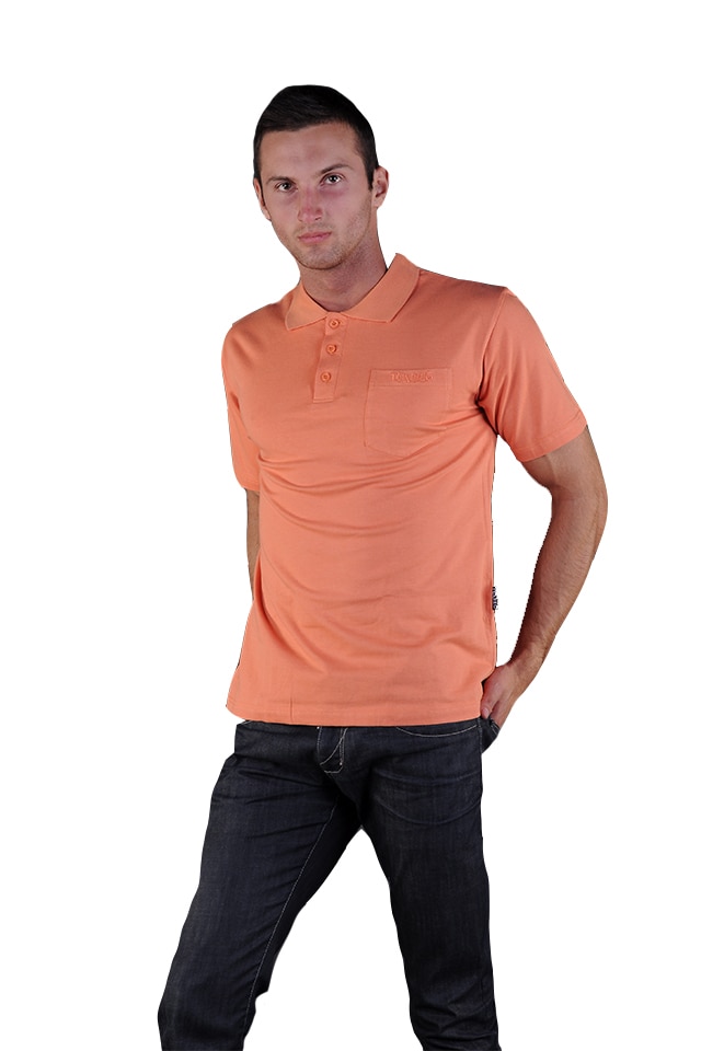 Tricou barbati cu maneca scurta, Tuareg, Model 7, Caramiziu 03, Caramiziu