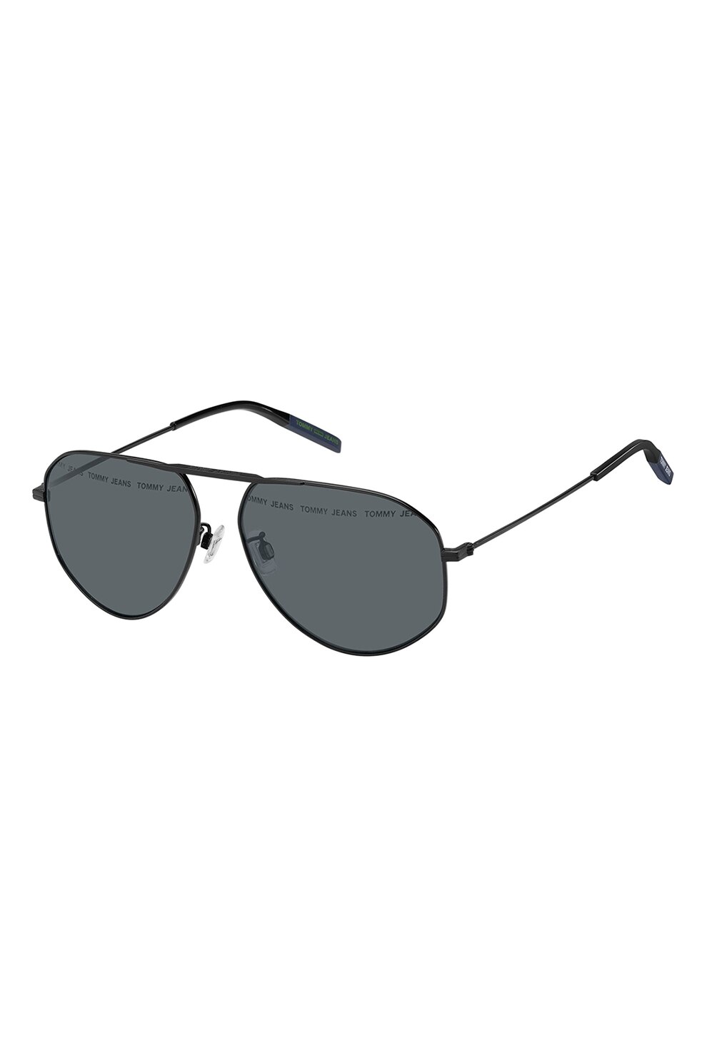 Tommy Hilfiger, Ochelari de soare aviator, Negru, 59-14-141 Standard