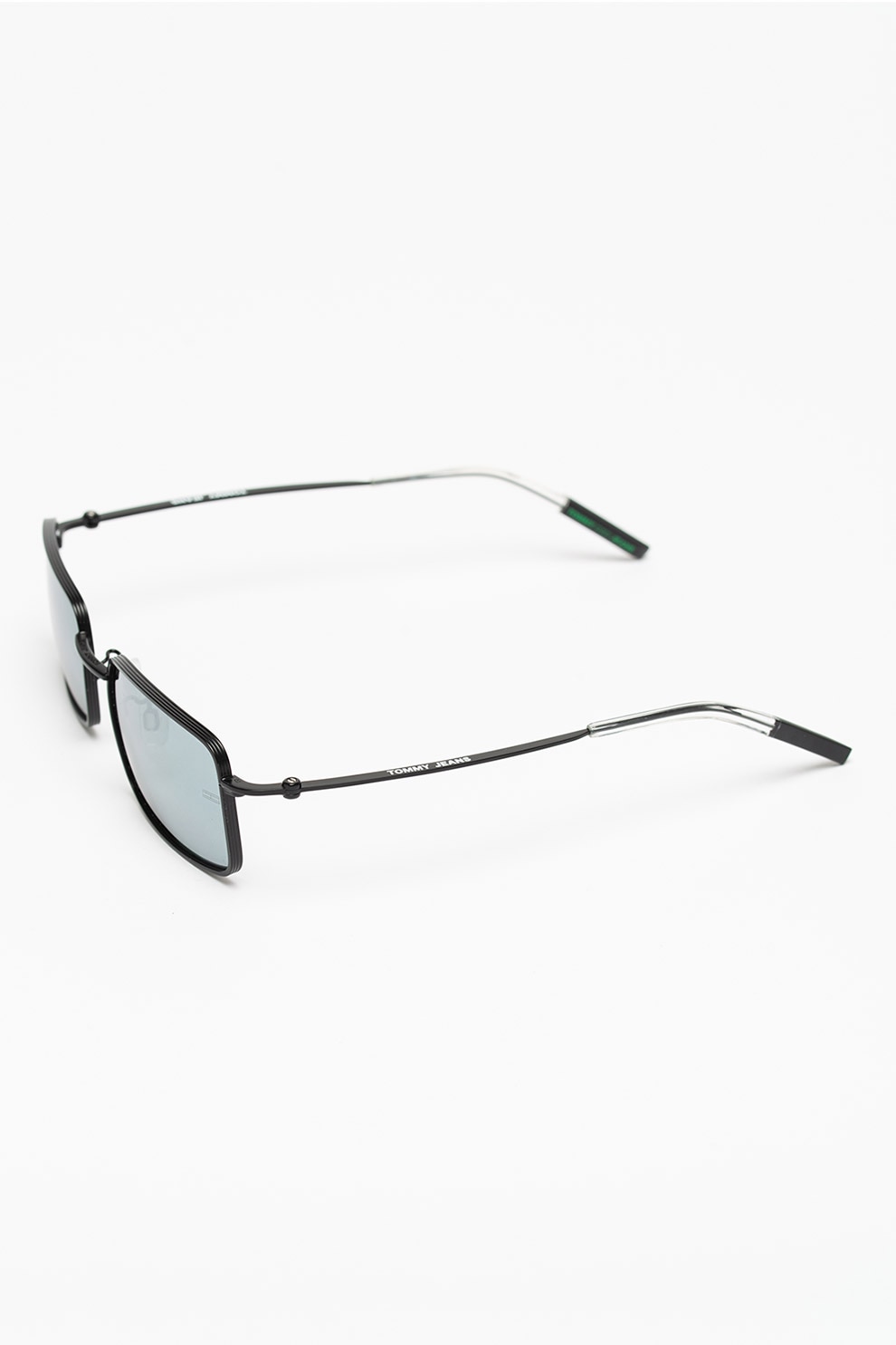 Tommy Hilfiger, Ochelari de soare dreptunghiulari unisex, Negru, 51-22-140 Standard