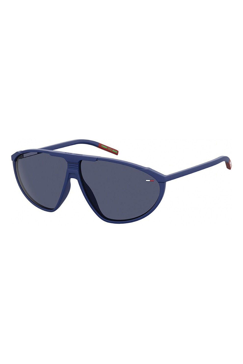 Tommy Hilfiger, Ochelari de soare shield unisex, Albastru, 65-9-140 Standard