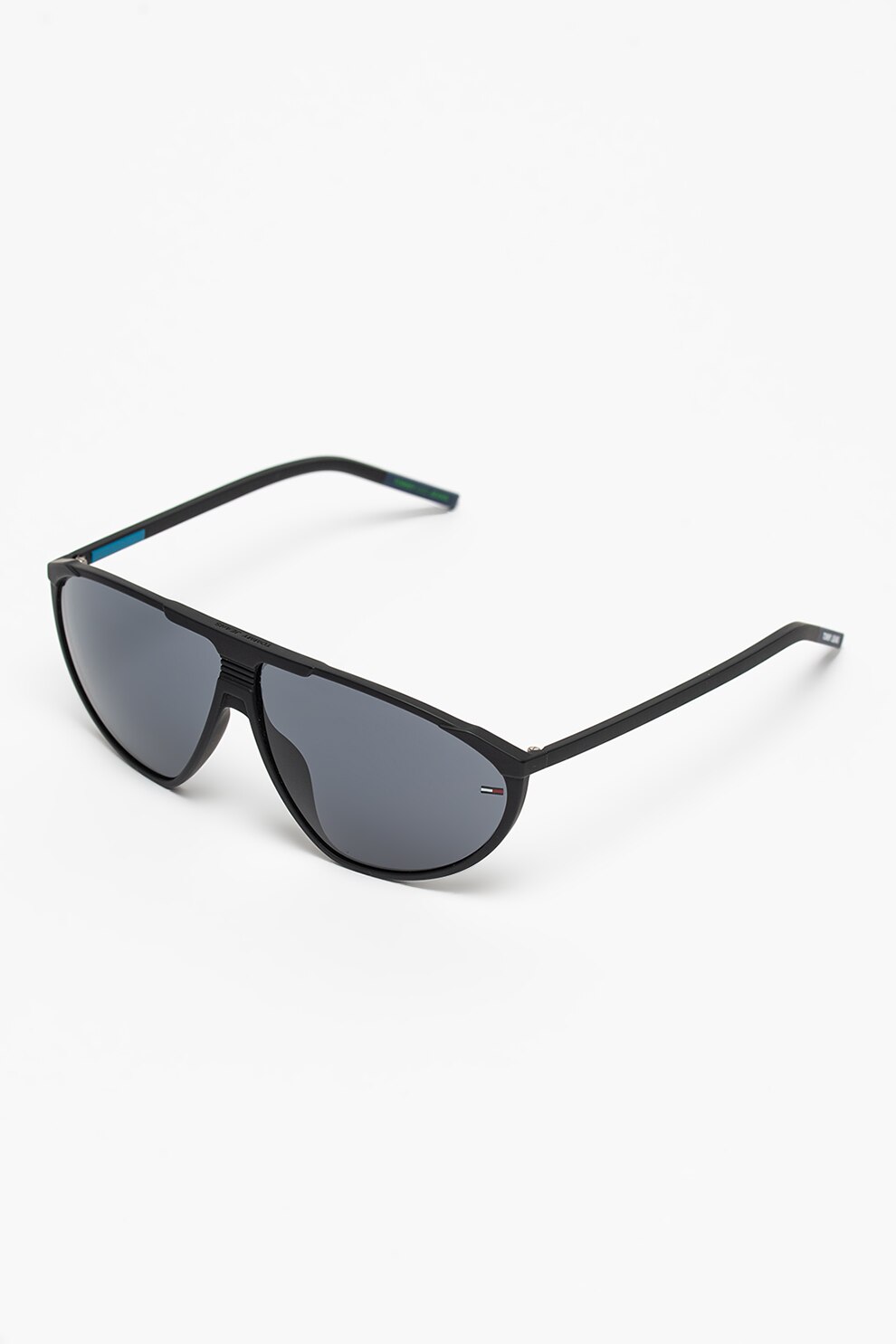 Tommy Hilfiger, Ochelari de soare shield unisex, Negru, 59-14-145 Standard