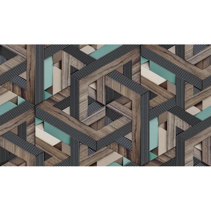 Fototapet 3D modern forme, Premium Canvas 250 x 360 cm