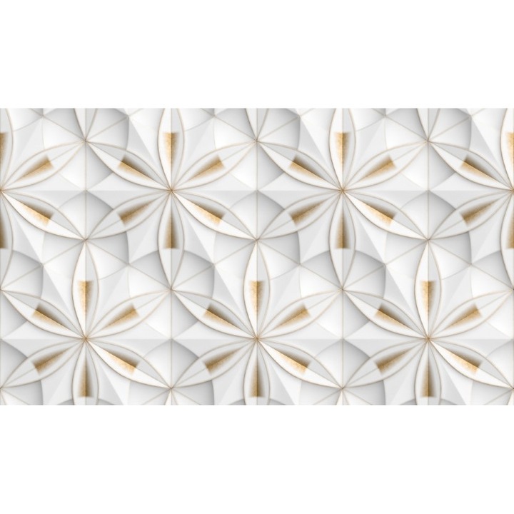 Fototapet 3D modern flori forme, Autocolant PVC 120 x 180 cm