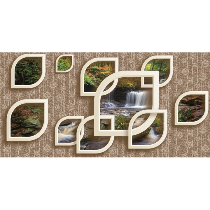 Fototapet 3D vintage peisaj, Premium Canvas 250 x 360 cm