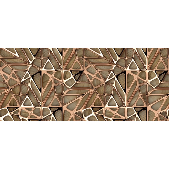 Fototapet 3D metal aramiu lemn, Autocolant PVC 200 x 300 cm