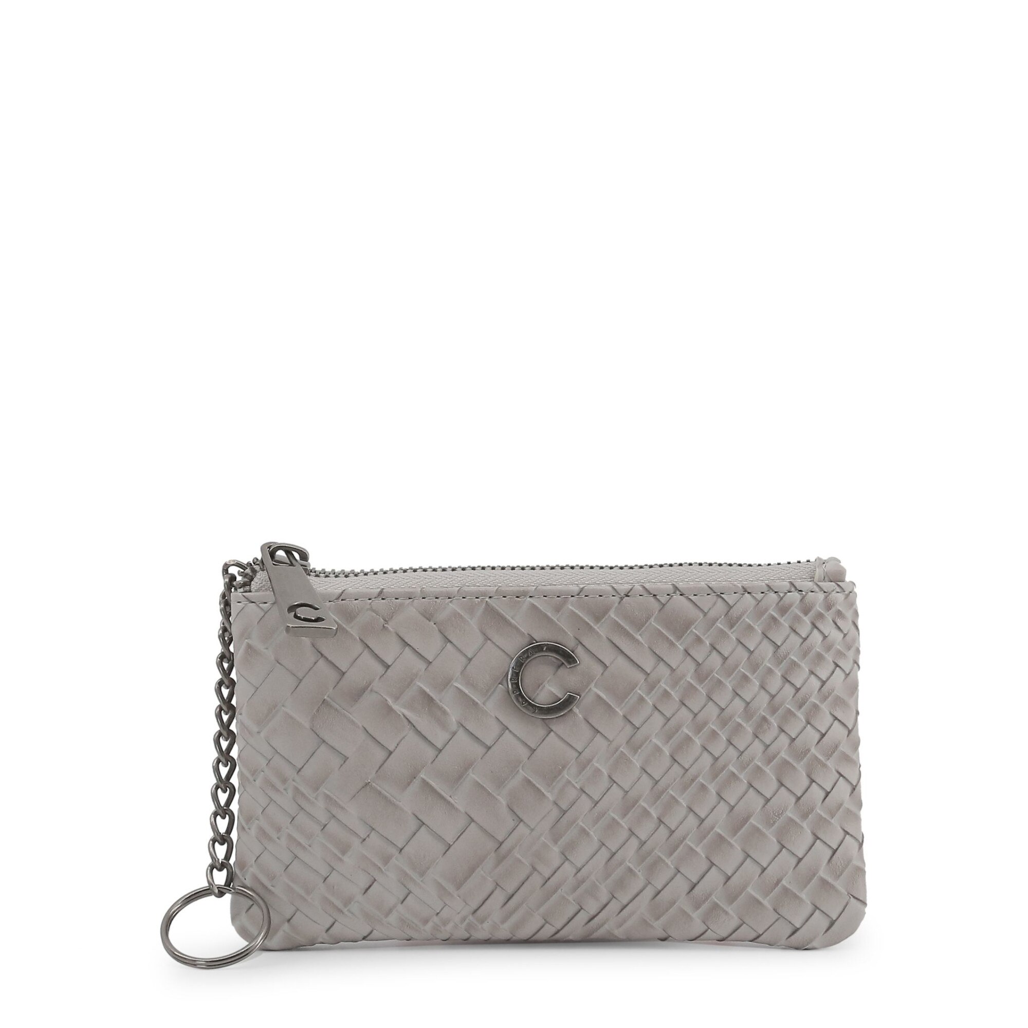 Portofel dama din piele,Carrera Jeans, Gri deschis, 66 x 10 x 3 cm