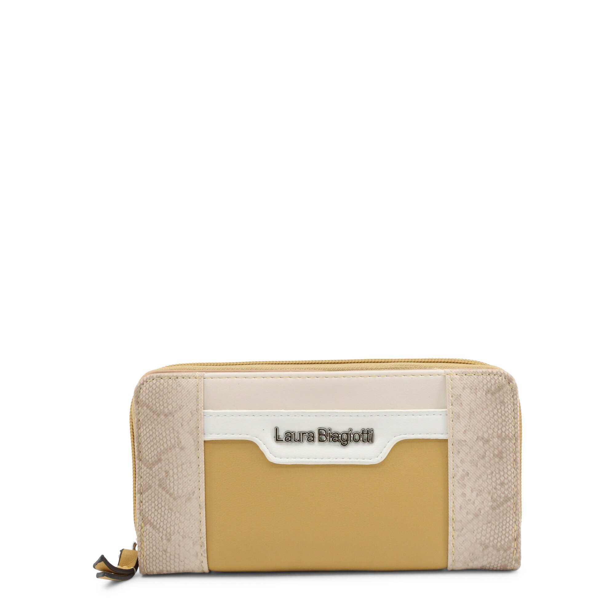 Portofel dama din piele,Laura Biagiotti, Galben, 32 x 10 x 3 cm