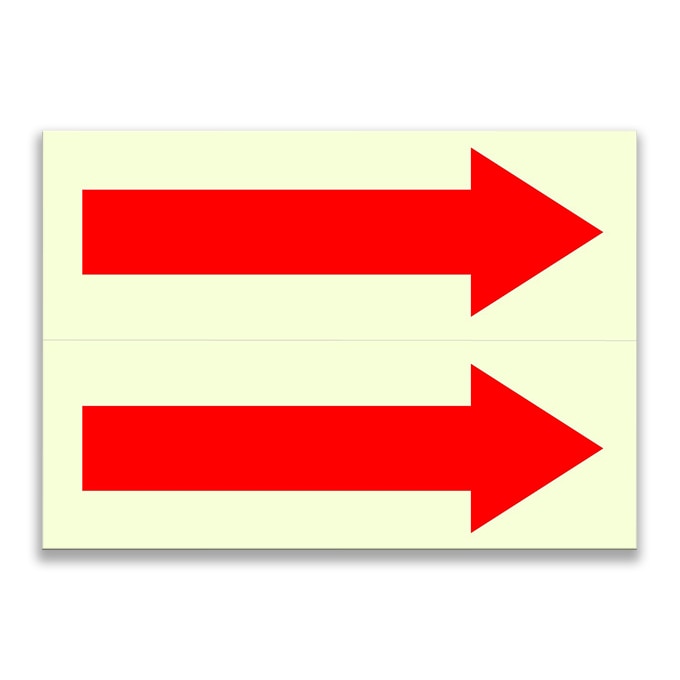 Set de 2 indicatoare fotoluminescente – Sageti (7 x 21 cm)