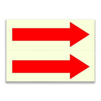 Set de 2 indicatoare fotoluminescente – Sageti (7 x 21 cm) Set de 2 indicatoare fotoluminescente – Sageti (7 x 21 cm)
