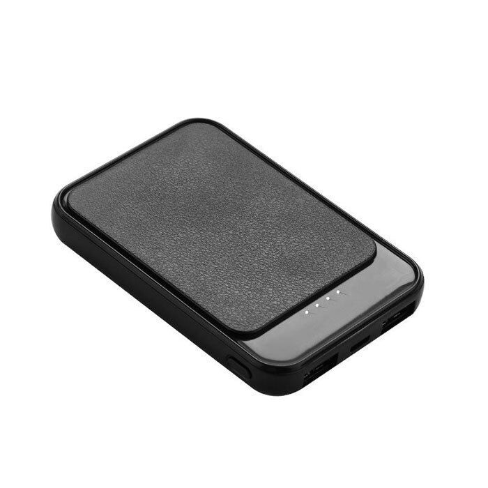 Powerbank 10000 mAh, Pyramid®, 2 porturi usb, fast charge, negru, PB035B