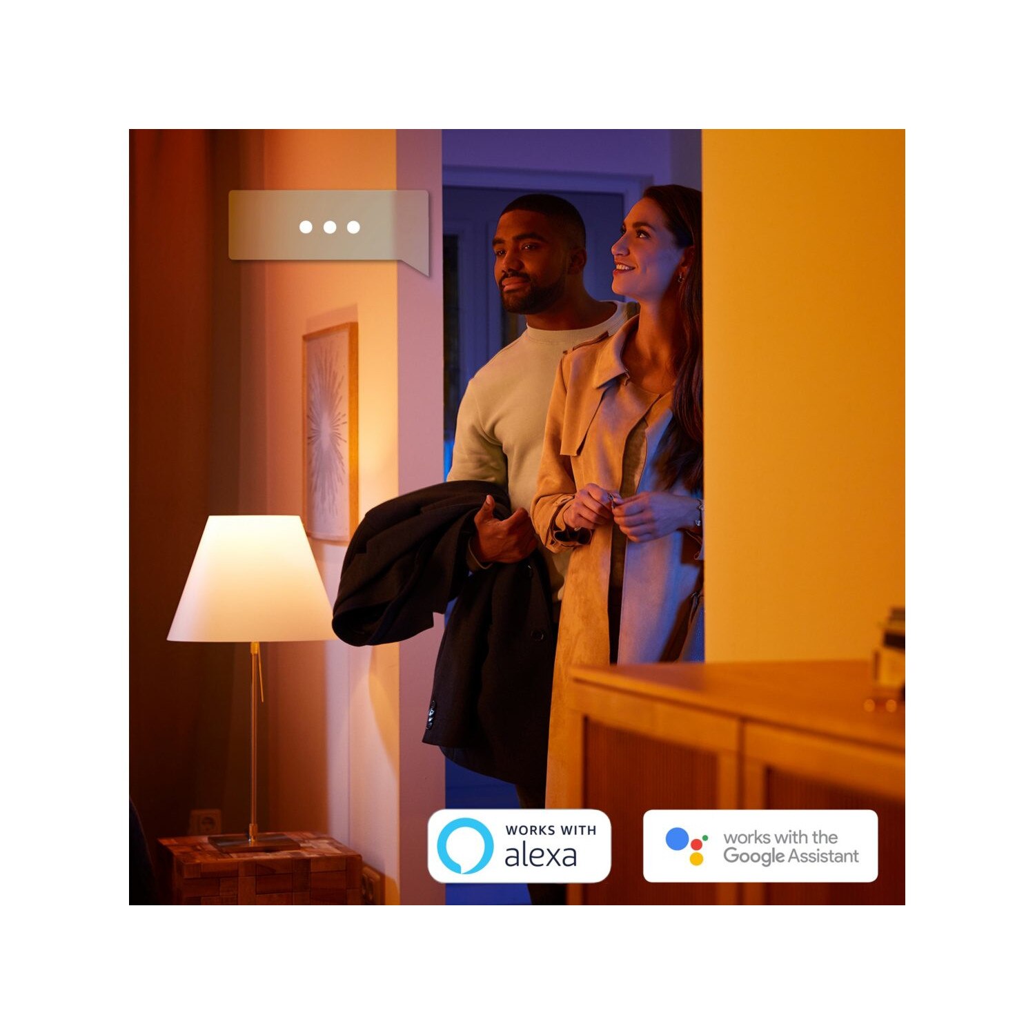 Spot encastré dimmable Bluetooth Philips Hue IP44 Rond GU10 350lm 5W  multicolore