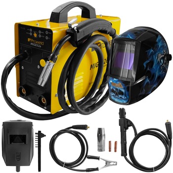 Set aparat de sudura multifunctional ProWELD MIG832e, tip invertor, functie MIG/MAG-MMA-TIG, amperaj 140A, masca cristale lichde model KM8500 Set aparat de sudura multifunctional ProWELD MIG832e, tip invertor, functie MIG/MAG-MMA-TIG, amperaj 140A, masca cristale lichde model KM8500