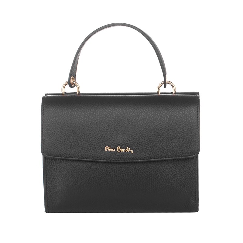 Poseta din piele naturala - Pierre Cardin, PCL1863B, 23х18х11cm, Negru