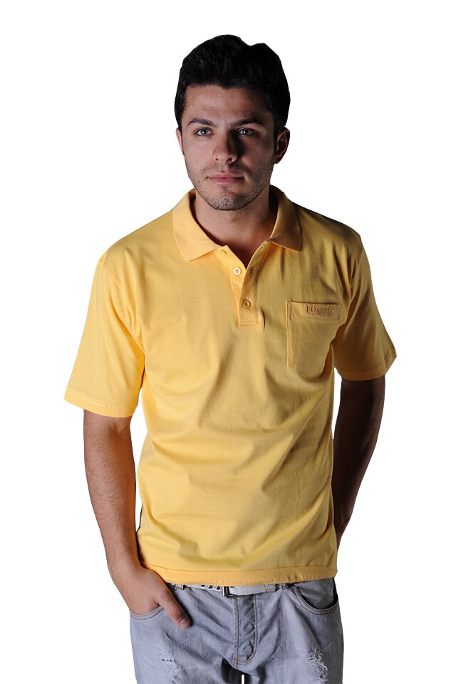 Tricou barbati cu maneca scurta, Tuareg, Model 7, Galben 04, Galben