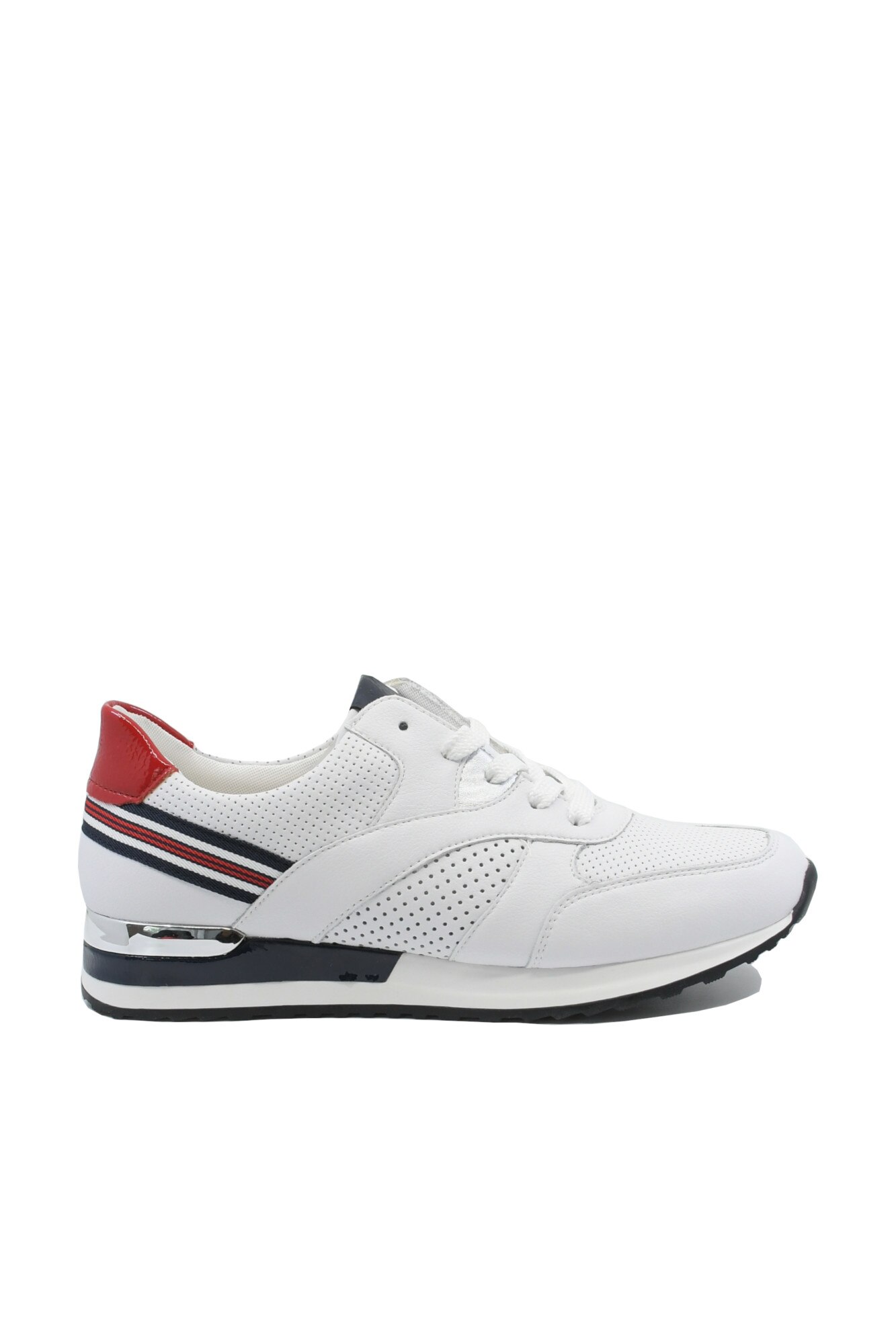 Pantofi sport dama alb clasic, din piele naturala