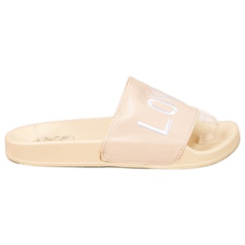 Papuci pentru femei Small Swan, BM80825, bej, EU 36 Papuci pentru femei Small Swan, BM80825, bej, EU 36