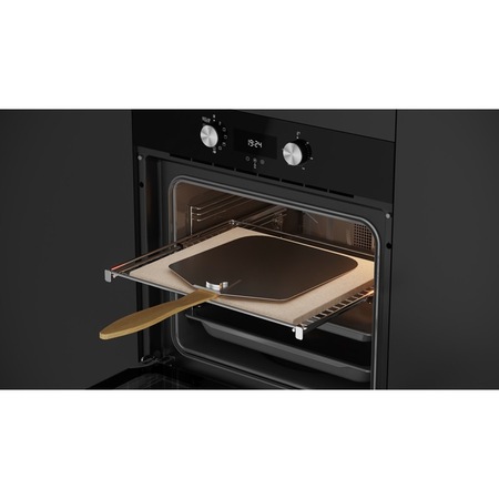 Cuptor electric pirolitic Teka MAESTROPIZZA HLB 8510 P, 70 l, Grill, functie pizza, sticla neagra
