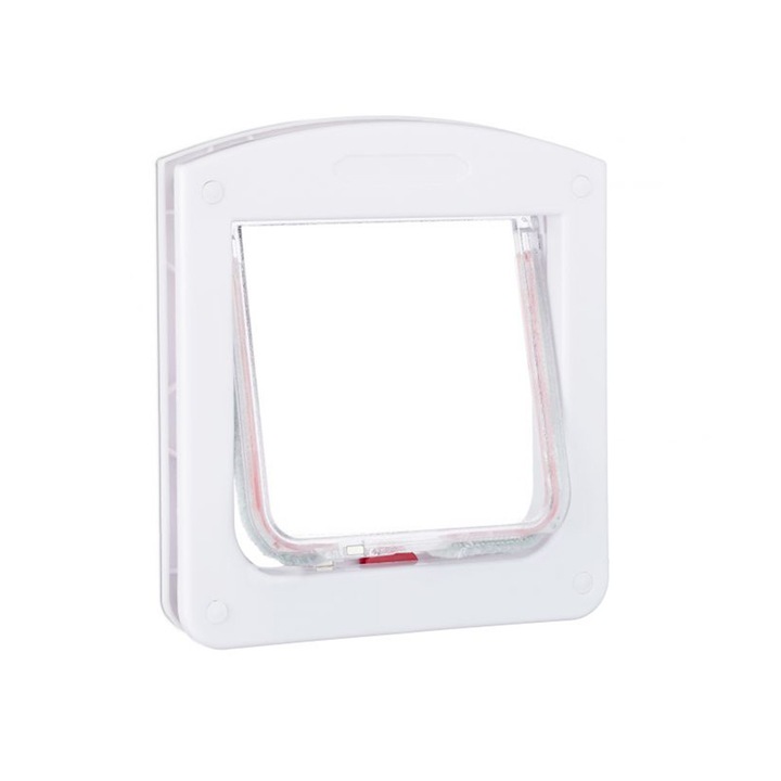 Вратичка за котки/малки кучета, С магнит, 4 режима, Бял