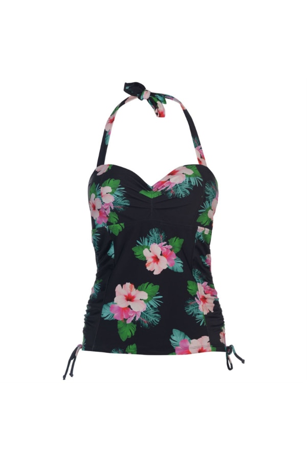 Top costum baie, Full Circle, Poliester, Multicolor, 3XL