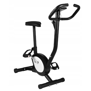 Bicicleta de antrenament fitness, Zola®,negru/alb, greutate maxima suportata 100kg Bicicleta de antrenament fitness, Zola®,negru/alb, greutate maxima suportata 100kg