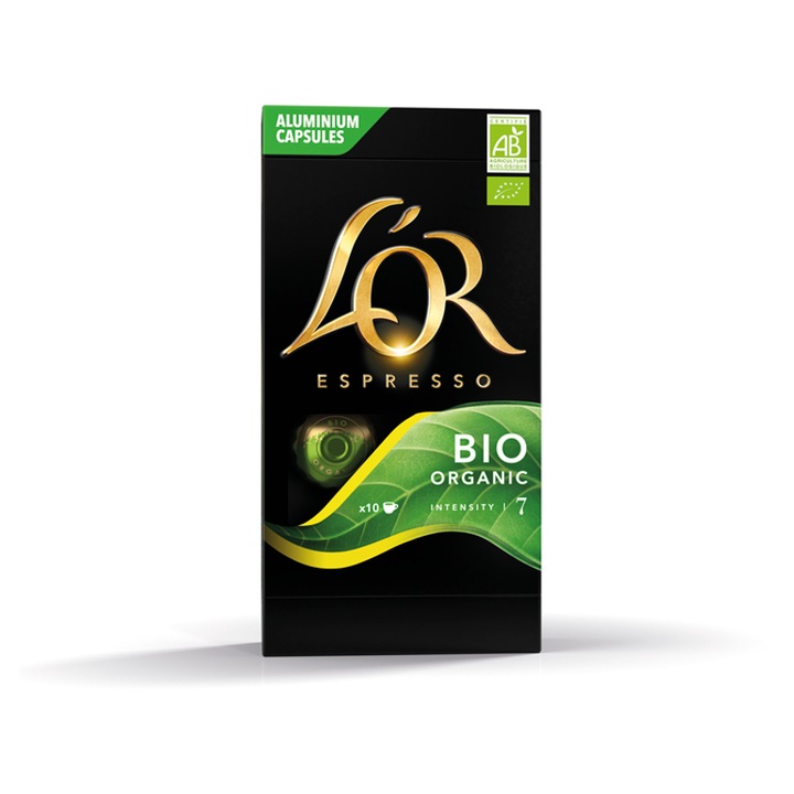 L’OR Bio Organic Espesso Nespresso kompatiblis kávékapszula, 10 db