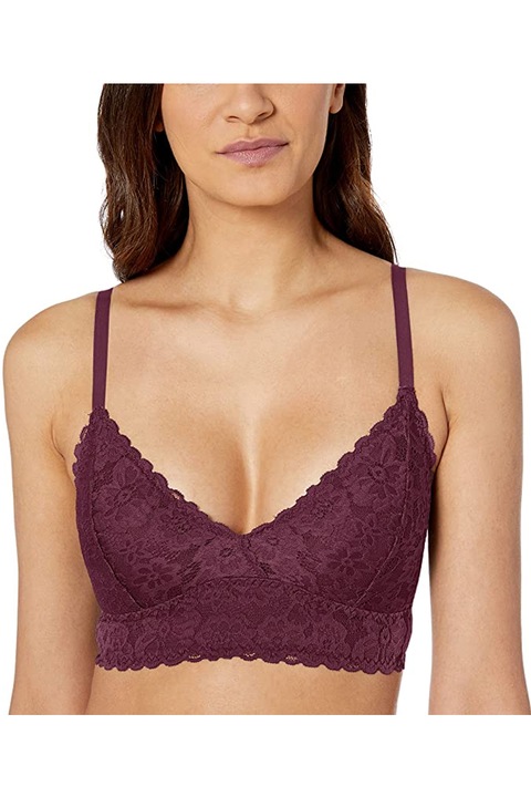 MAE női melltartó, csipke, félig párnázott, Halványlila