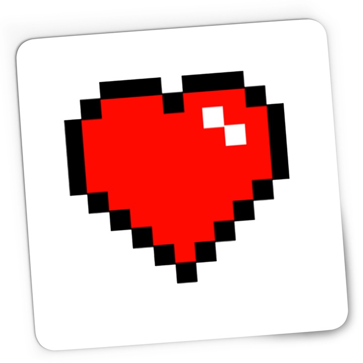 Mousepad Gaming Minecraft Heart, 21x19 cm