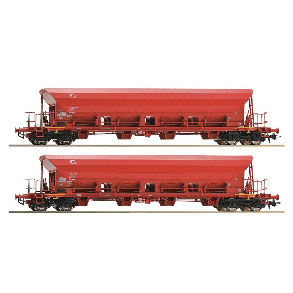 Set 2 Vagoane Roco cu buncar cu descarcare automata, scara H0