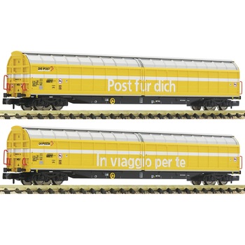 Set 2 Vagoane Fleischmann, de Mare Capacitate cu Pereti Culisati, scara N Set 2 Vagoane Fleischmann, de Mare Capacitate cu Pereti Culisati, scara N