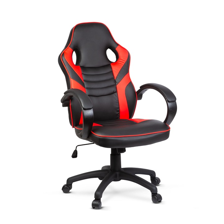 Scaun Gamer cu cotiera - rosu - 71 x 53 cm 53 x 52 cm