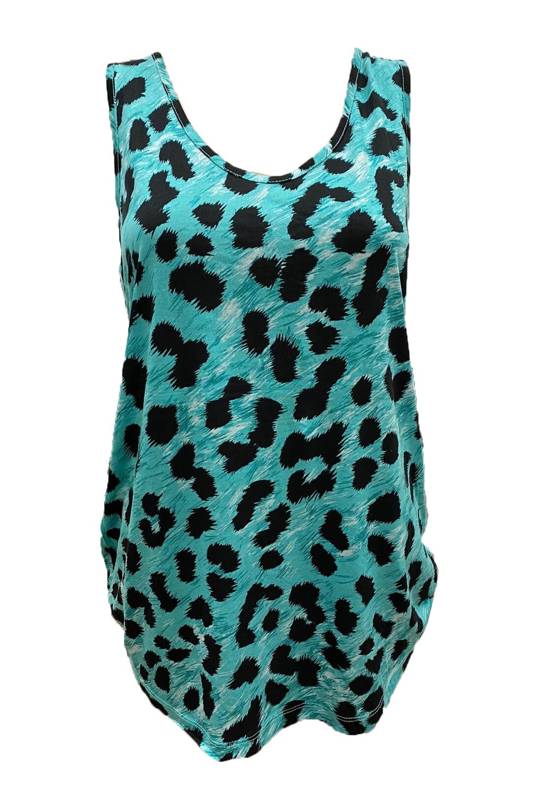 Bluza fara maneci, French Connection, 76DBW4002, Verde/Negru