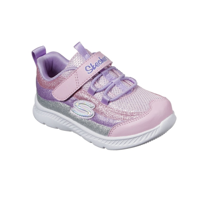 Pantofi sport copii SKECHERS COMFY FLEX 2.0-GLITTER TRAILS, roz, 21 EU
