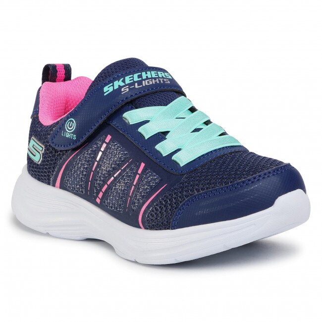Pantofi sport copii SKECHERS GLIMMER KICKS -SHIMMY BRIGHTS, albastru navy