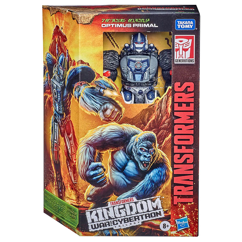 Figurina, Transformers, Generations War for Cybertron: Kingdom Voyager WFC-K8 Optimus Primal, Multicolor, 22 Puncte De Articulatie
