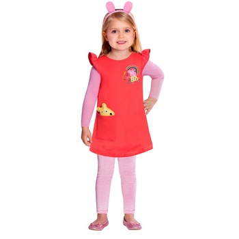 Costum Peppa Pig Peppa's Dress Pentru copii , 4-6 ani, Multicolor Costum Peppa Pig Peppa's Dress Pentru copii , 4-6 ani, Multicolor