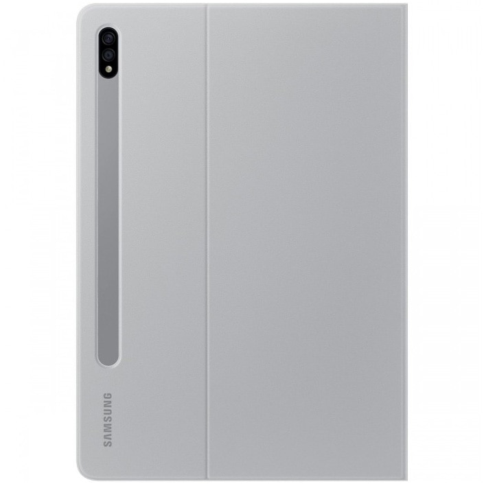 Husa de protectie Samsung Book Cover pentru Galaxy Tab S7, Light Gray