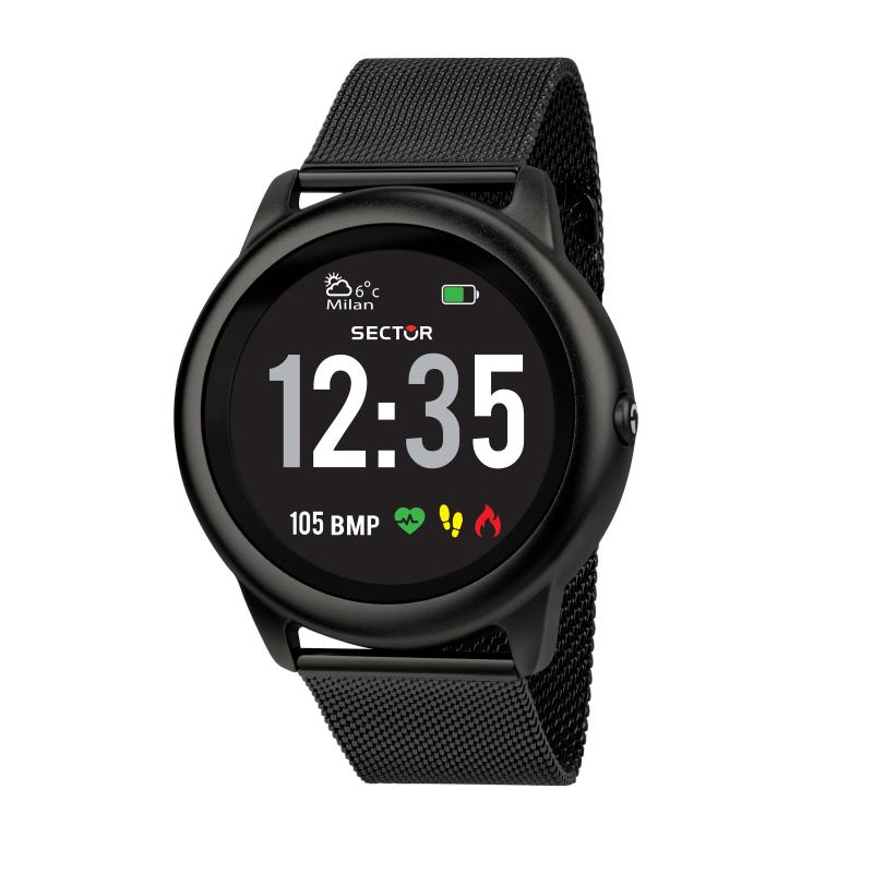 Sector Smartwatch Watch - S-01 Digital 46mm Black - 0