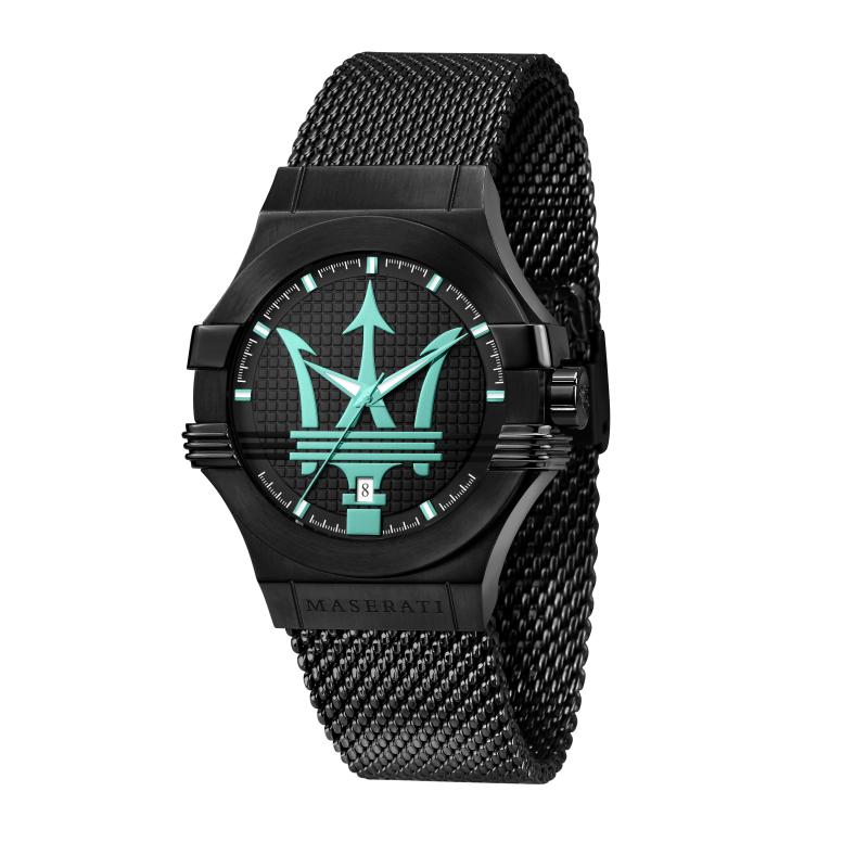 Ceas Maserati R8853144002, Aqua Edition Potenza, inox, negru, carcasa 42mm