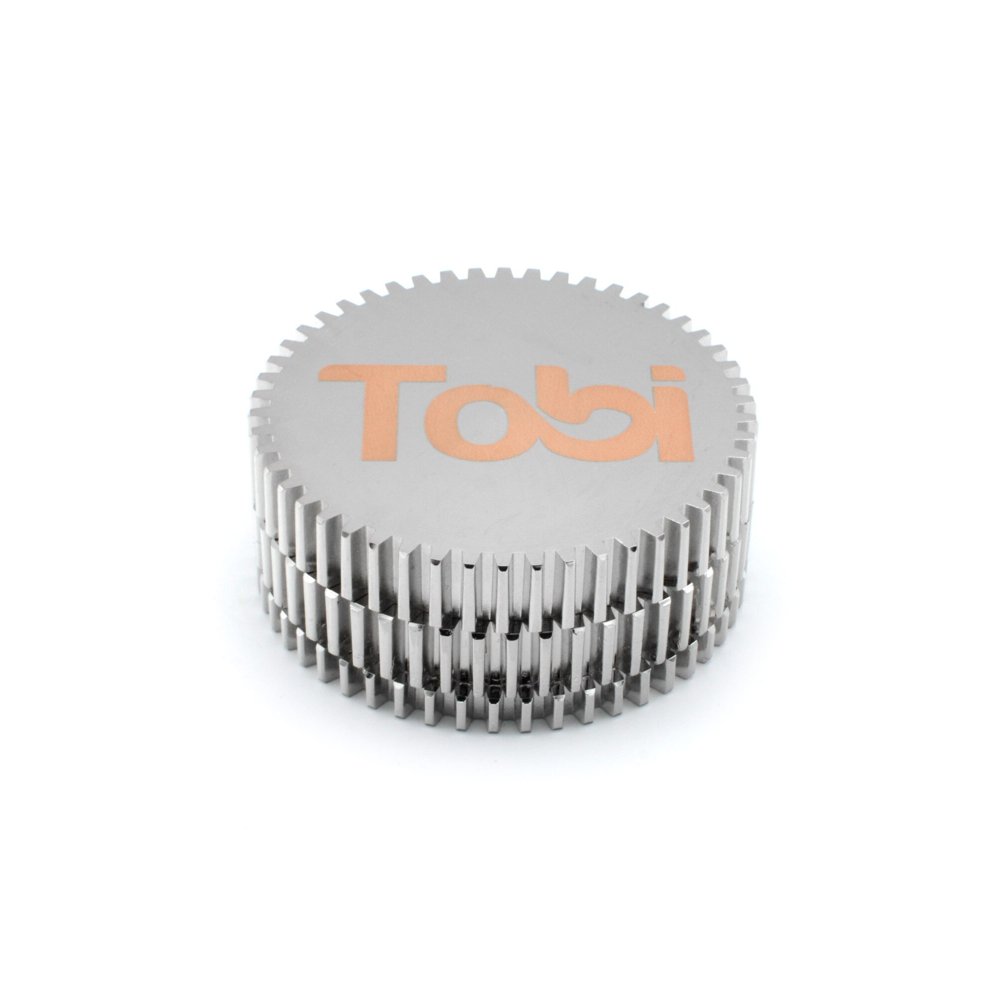 Grinder Cog Tobi, 55 x 23 mm, argintiu