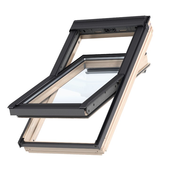 Fereastra mansarda GZL 1051 - cu operare de sus si Rama de etansare EDW 0000 - 78 x 140 cm